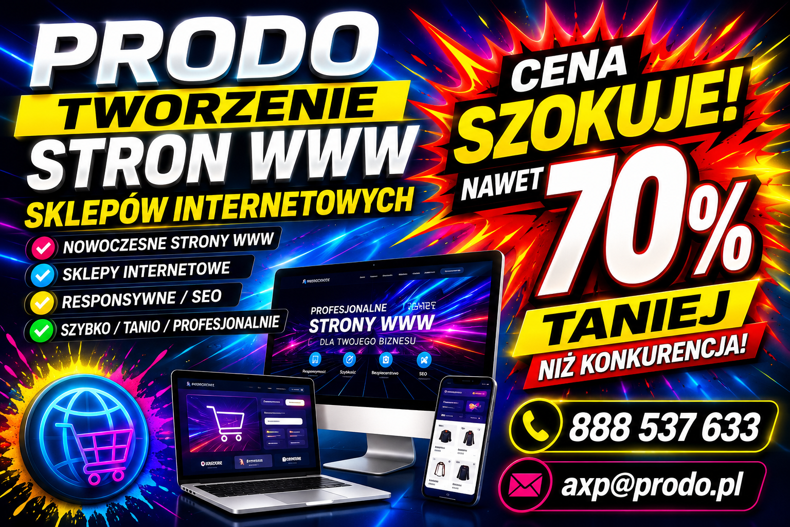 PRODO Projektowanie stron www, tworzenie robienie