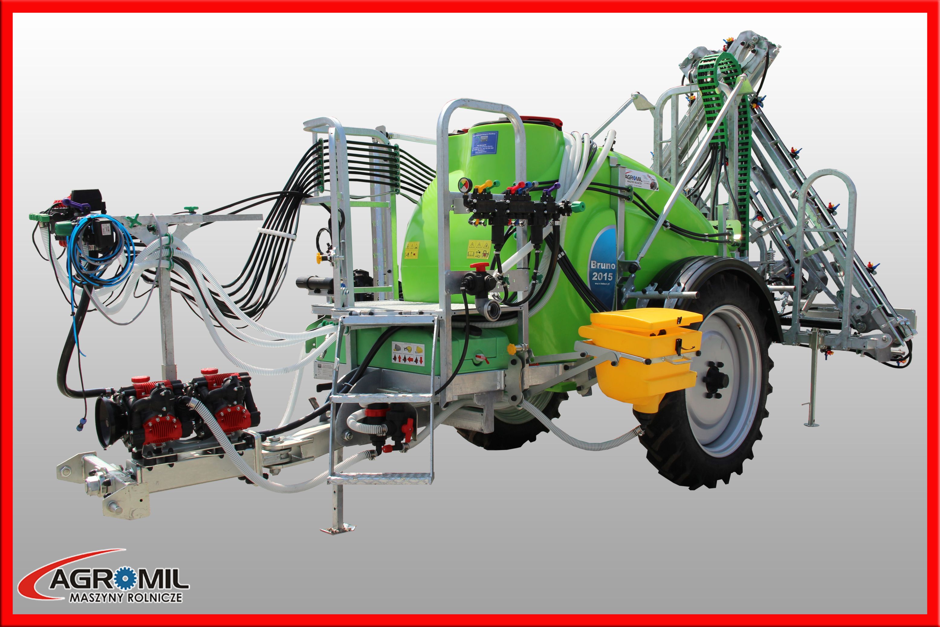 Opryskiwacz zaczepiany przyczepiany hydrauliczny Bruno belka X Tolmet — zdjęcie 1