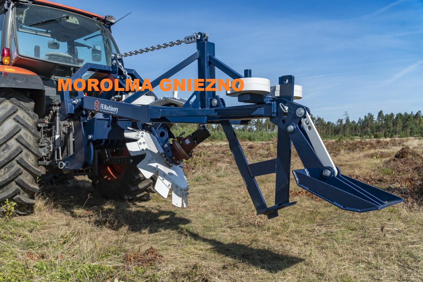 Pług leśny aktywny KOŁASZEWSKI napęd hydraulika z pogłębiaczem — zdjęcie 5