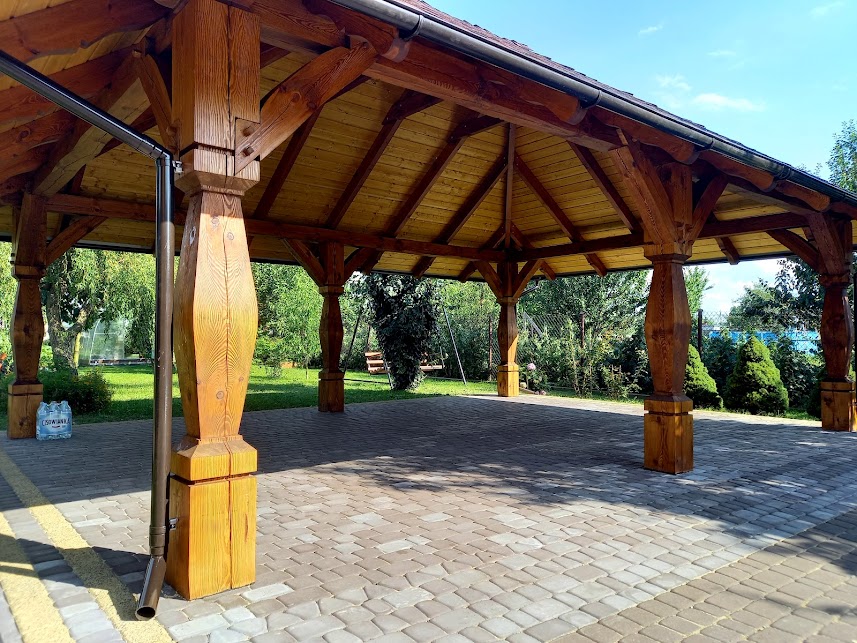 Garaż , wiata garażowa, Altana drewniana ozdobna  , domek , sauna  — zdjęcie 3