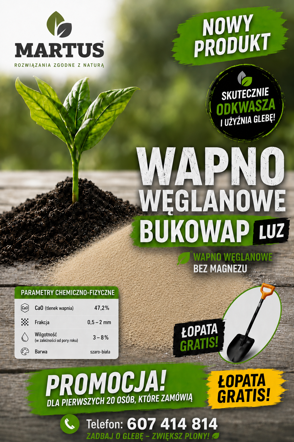 Wapno węglanowe BUKOWAP 