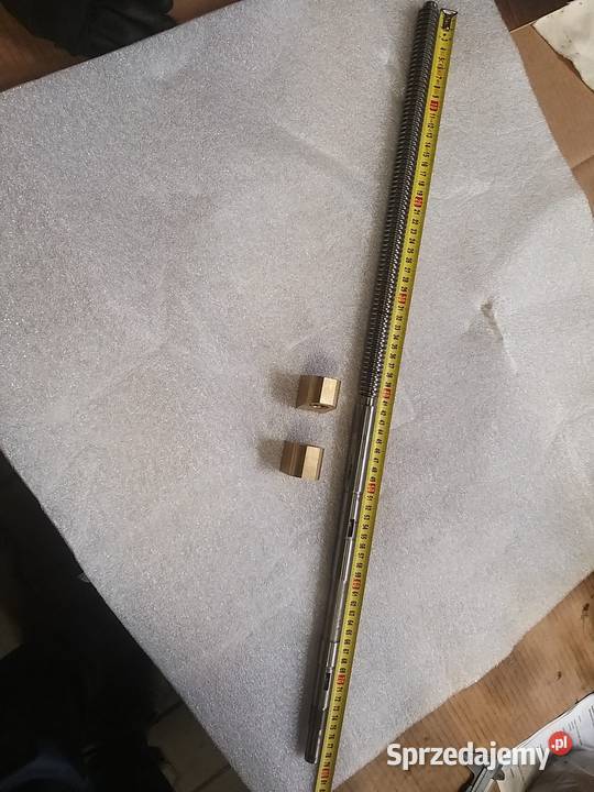 Śruba poprzeczna z nakrętkami L=780mm do tokarki Janus