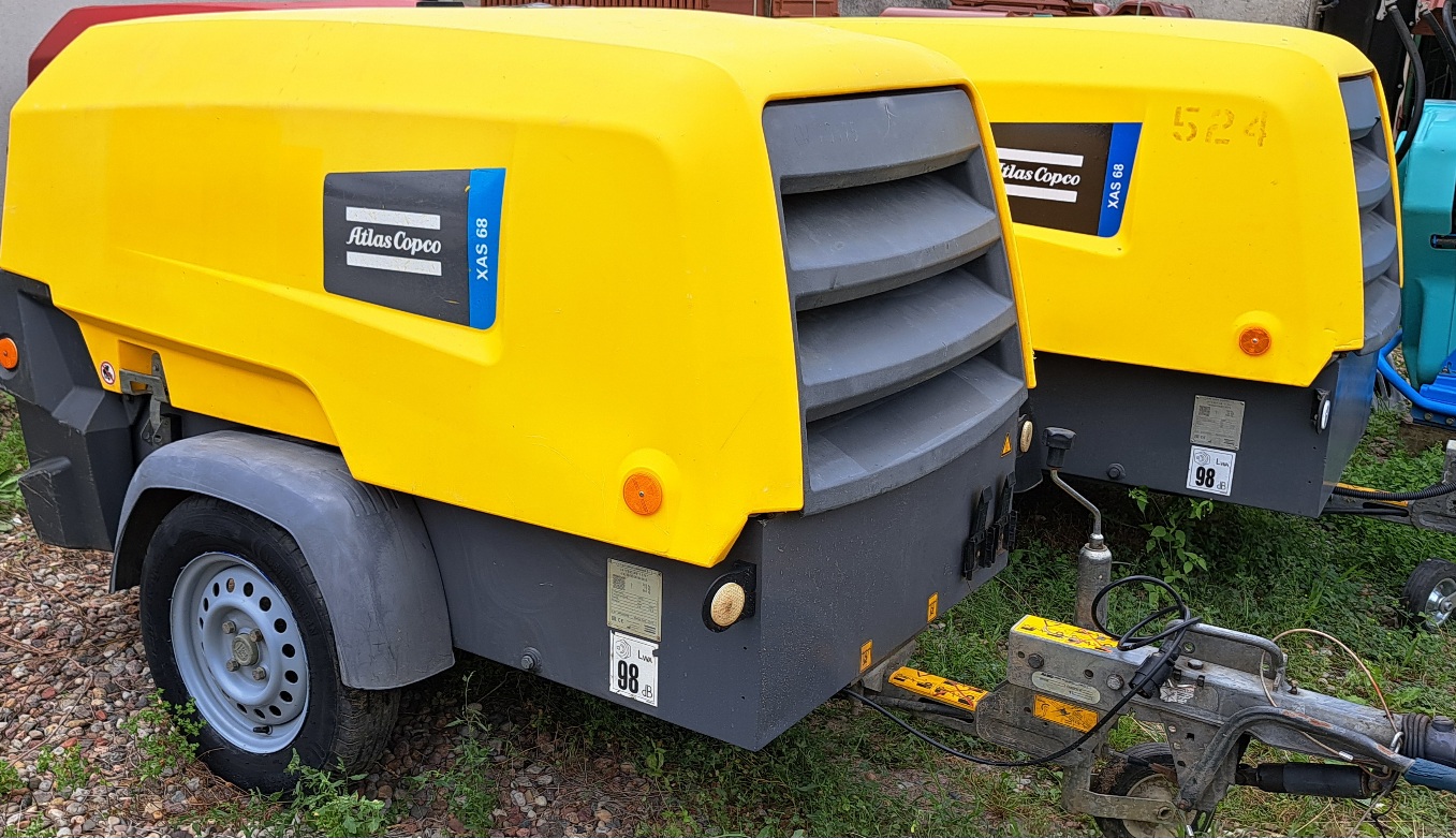 Sprężarka kompresor Atlas Copco XAS 68 zarejestrowany PL — zdjęcie 1
