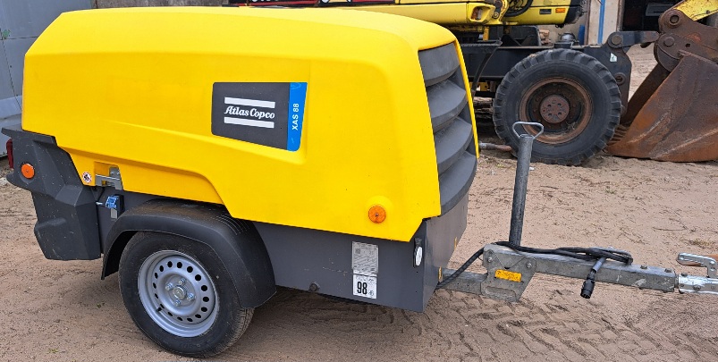 Sprężarka Kompresor ATLAS COPCO XAS 88 2019r. zarejestrowany PL OC — zdjęcie 1