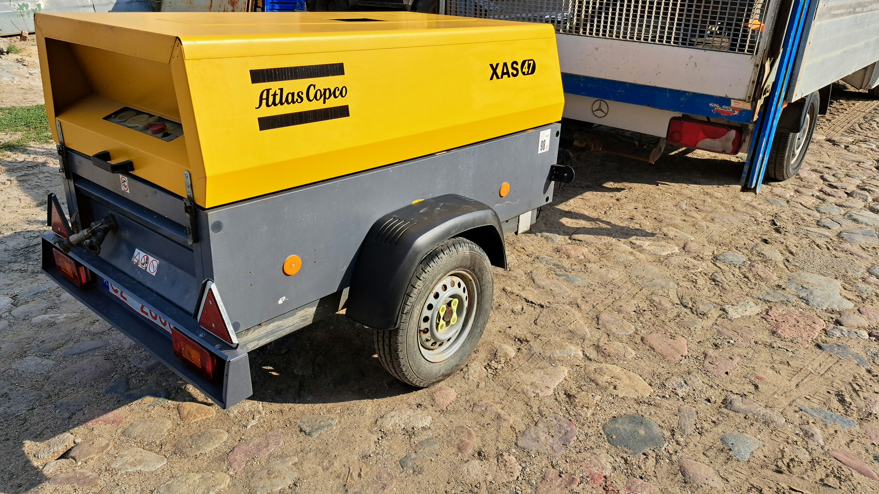  Kompresor sprężarka ATLAS COPCO XAS 47 DD zarejestrowany PL, oc 