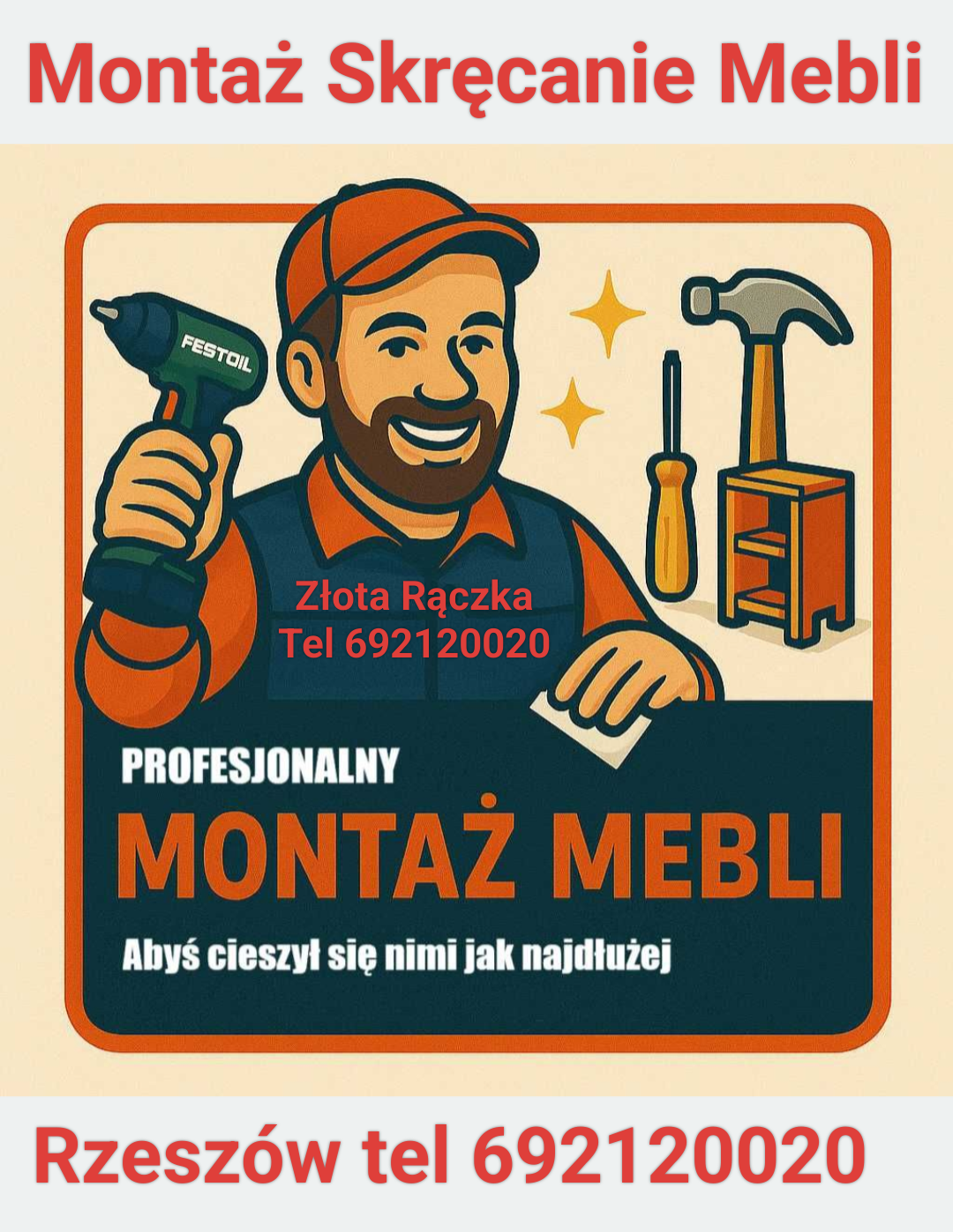 Naprawa mebli Szaf Skręcanie Rzeszów