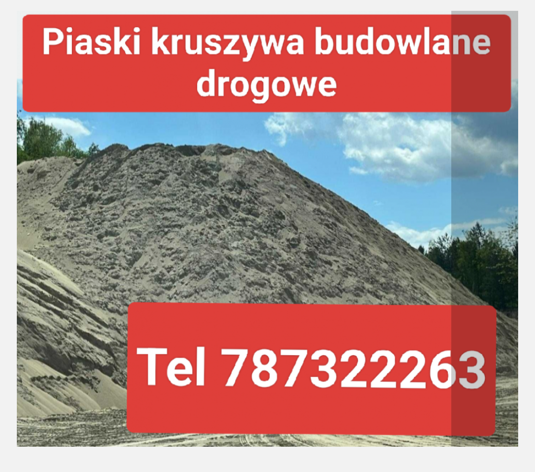 Sprzedaż kruszywa żwir kliniec grys Rzeszów Krasne Malawa tel 787322263 — zdjęcie 1
