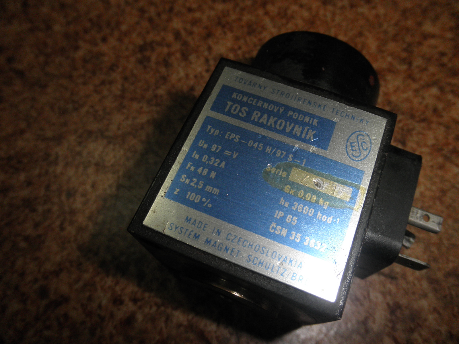 Elektromagnes EPS-045-H/196 S-1, Cewka EPS045H