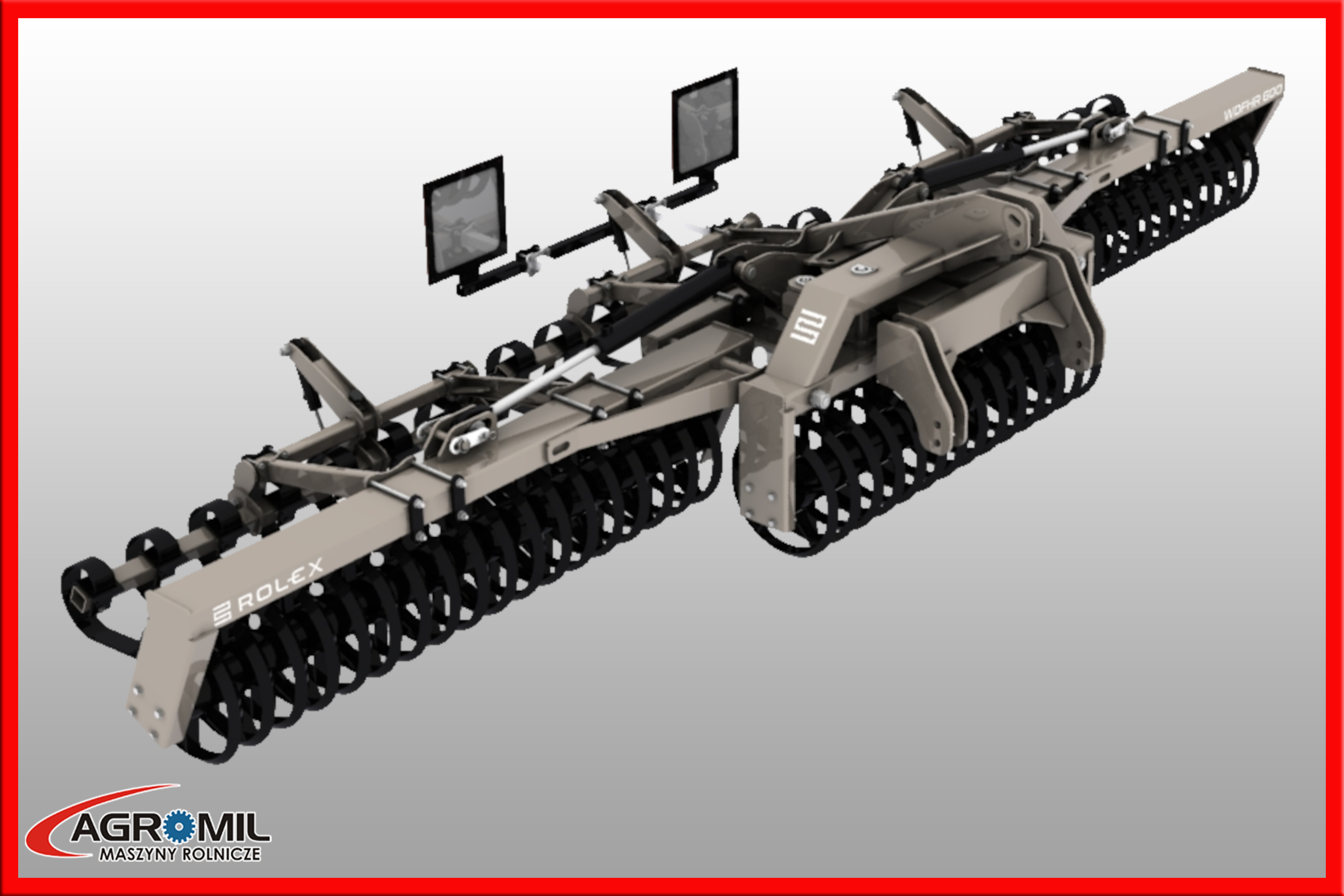 Wał doprawiający hydrauliczny z ruchomą wieżyczką WDF Front Rol-Ex — zdjęcie 3