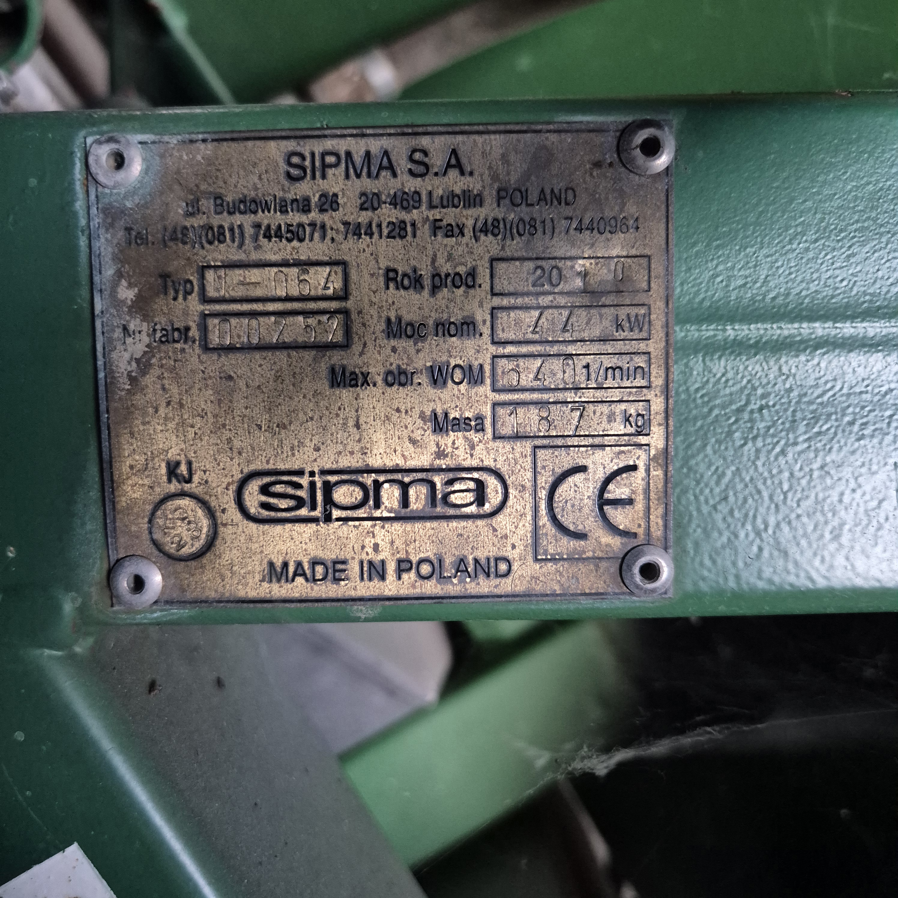 Rozsiewacz zawieszany SIPMA N-064 Antek — zdjęcie 6