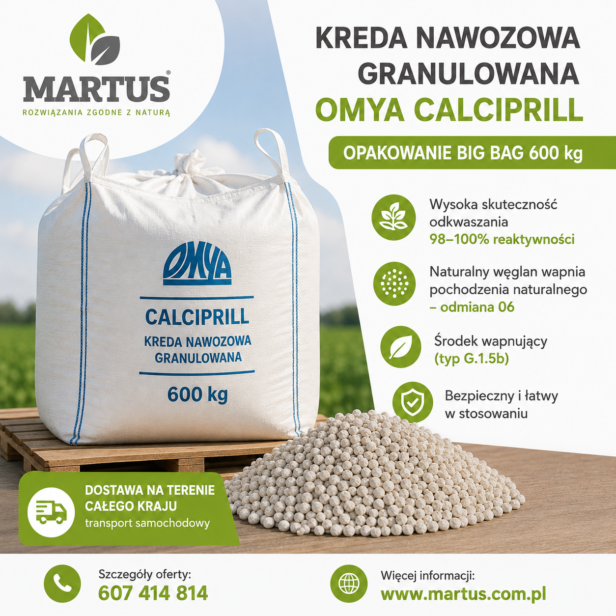 Kreda nawozowa Omya Calciprill